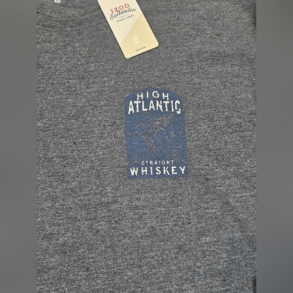 Izod Saltwater Relaxed Fit T-Shirt Mens XXL Coastal‎ High Atlantic Whiskey Tee - Picture 8 of 8